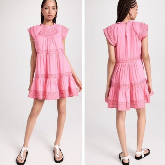 Veronica Beard Keely Tiered Dress - Picture 3 of 11